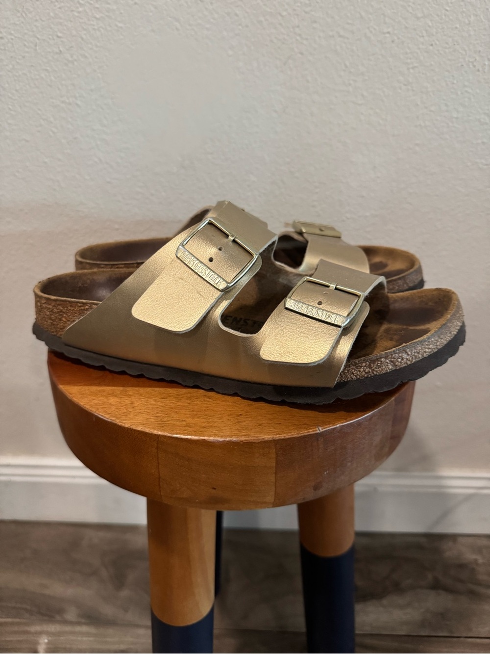 Birkenstocks Women’s Gold Arizona Sandals